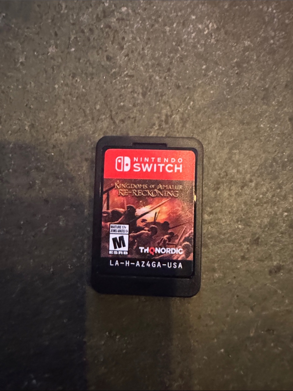 Nintendo Switch Kingdoms of Amalur Re-Reckoning Cartridge - Black and Red